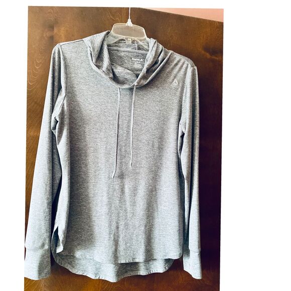 Reebok Tops - Reebok Women's Lightweight Cowl Neck Athletic Pullover‎ Hoodie Athleisure Top LG